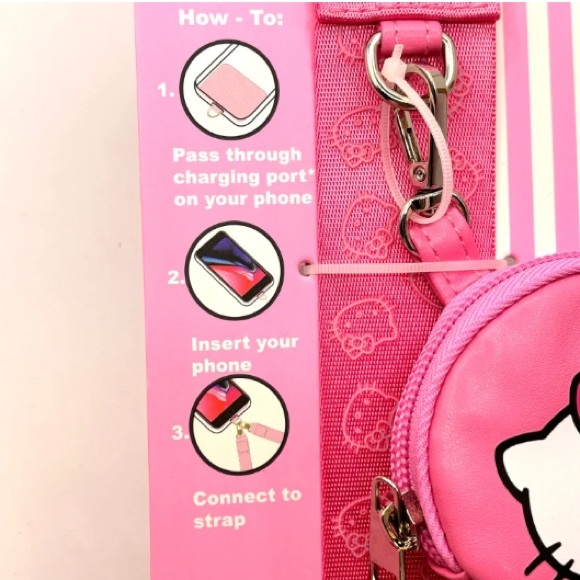 🎀 Hello Kitty Travel Strap Phone Coin Purse - Picture 3 of 8